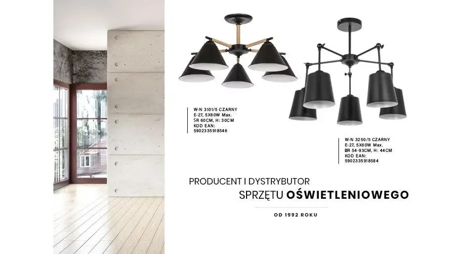 Lampy Venti - piękne lampy do Twojego wnętrza.